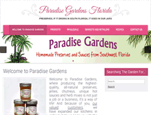 Tablet Screenshot of paradisegardensflorida.com